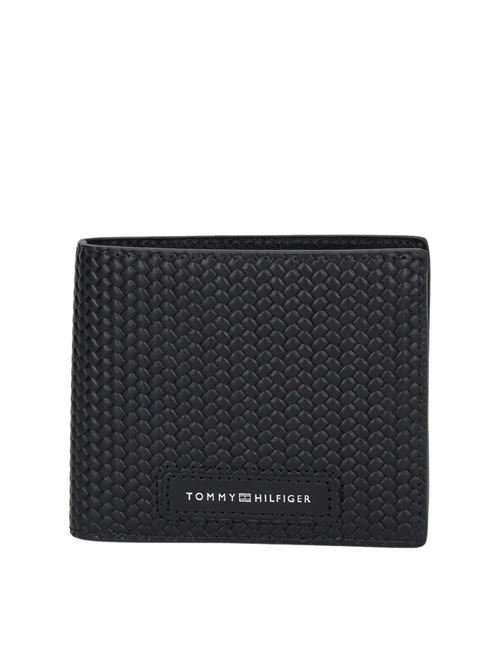 Portafoglio nero in pelle Tommy Hilfiger | AM0AM13732BDS